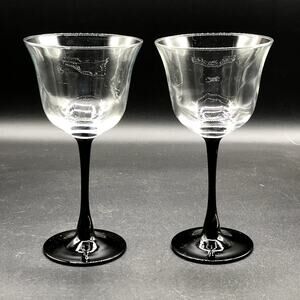 Americana Black by Cristal D'Arques - Durand Wine Glasses Set of 2